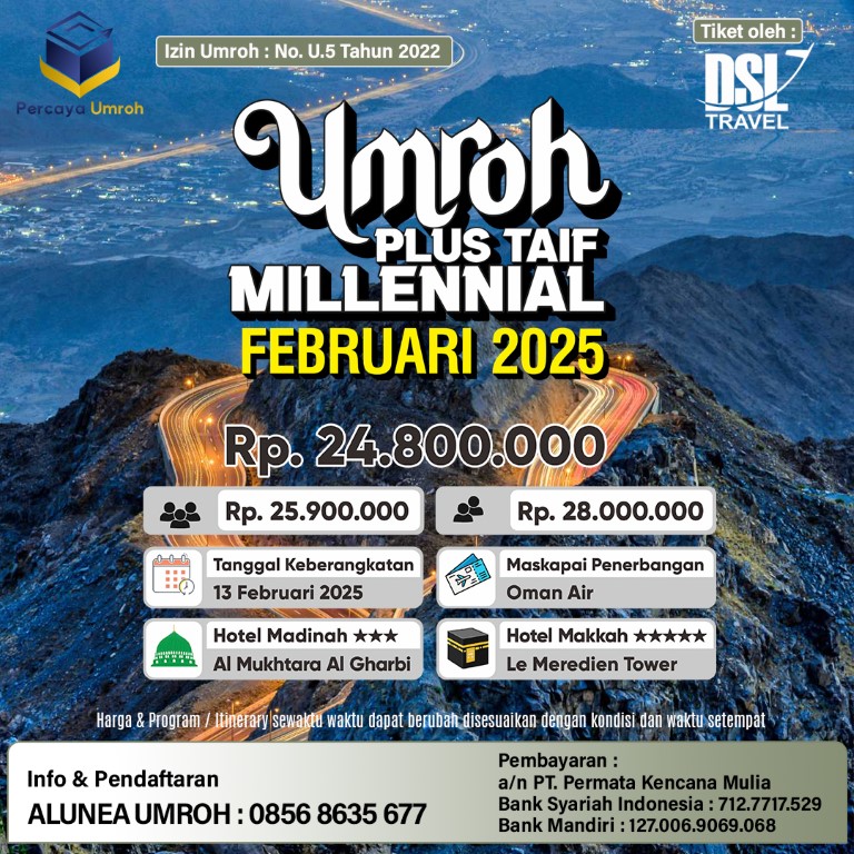 Umroh Millennial 13 Februari 2025